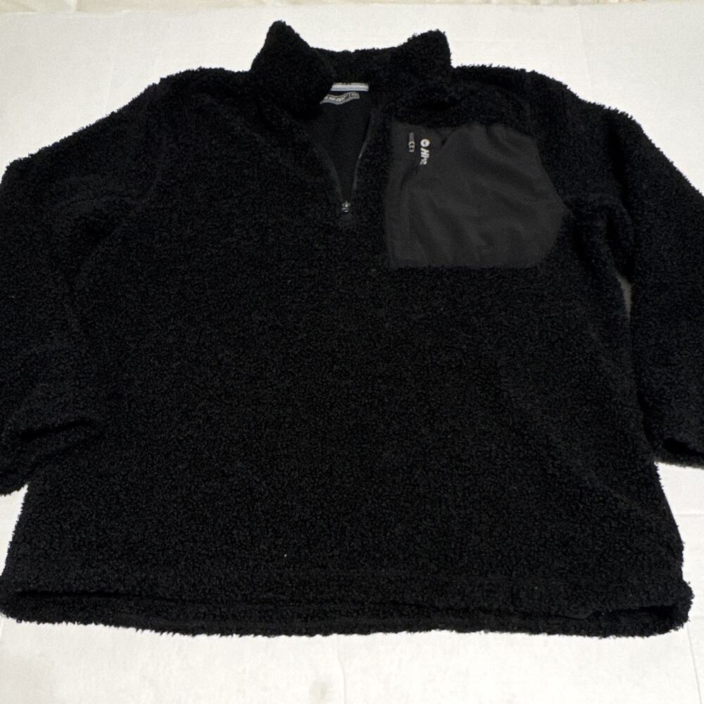 Avalanche Black Sherpa Fleece 1/4 Zip Pullover